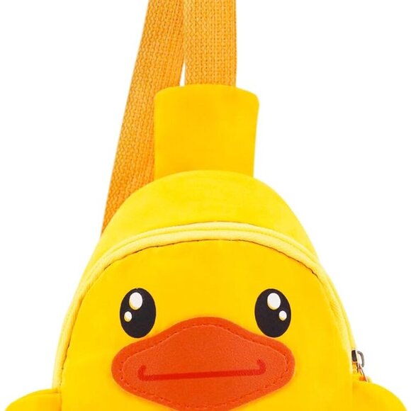 Cartoon Duck Sling Bags Nylon Shoulder Backpack CrossBody Backpack Casual Daypac - Picture 3 of 7